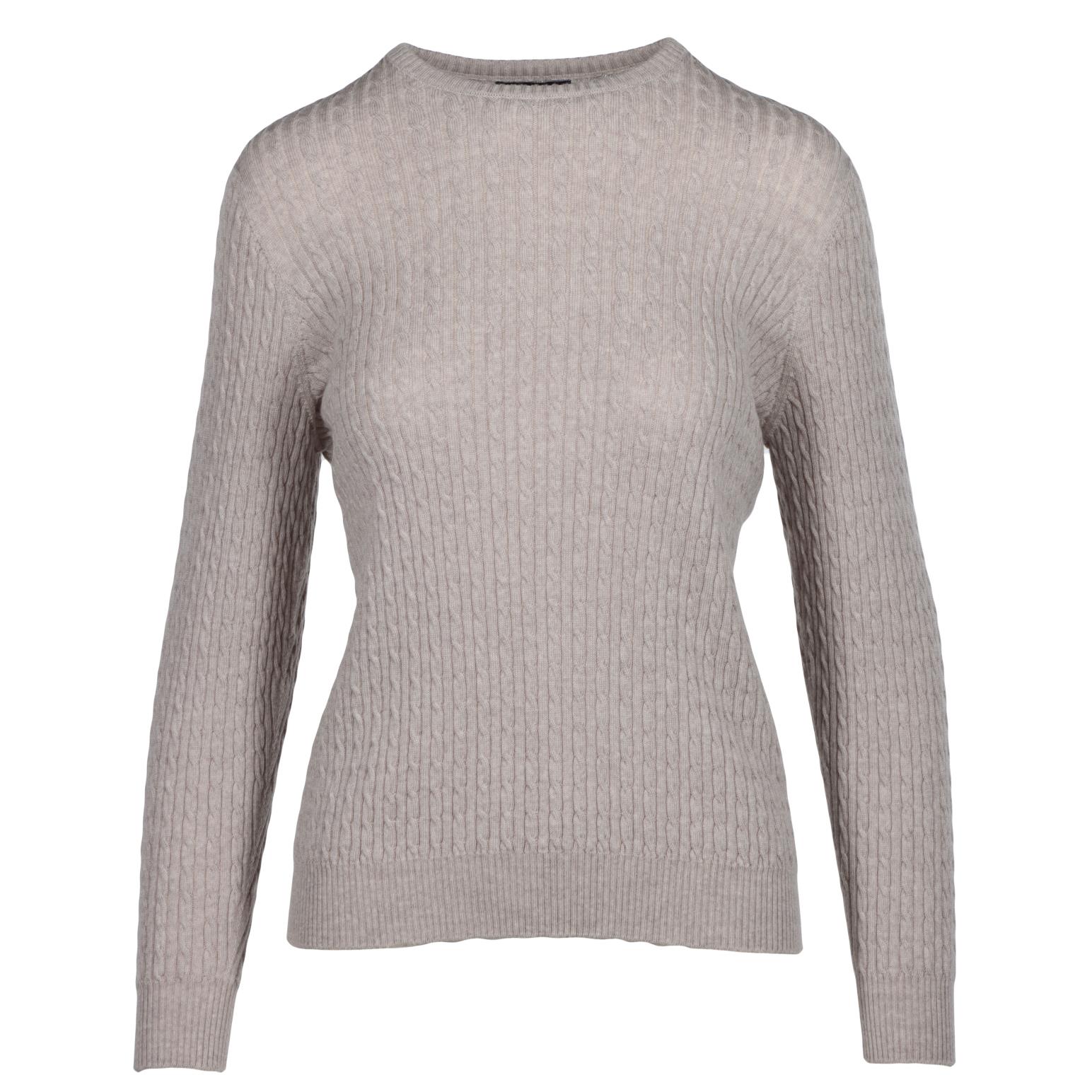 Royal Merino Cable Crew Neck Jumper